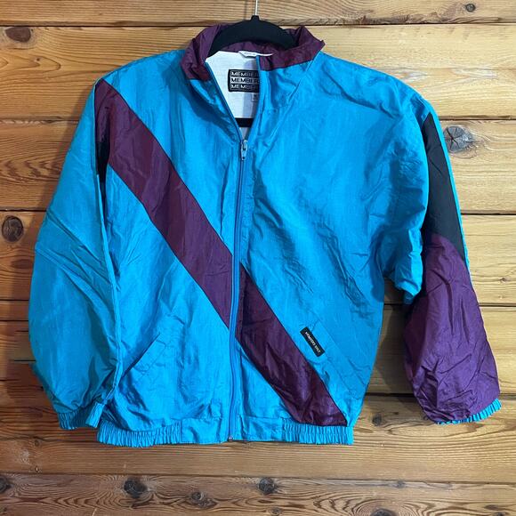 VTG Members Only Unisex Windbreaker Jacket Color Block - Picture 1 of 8